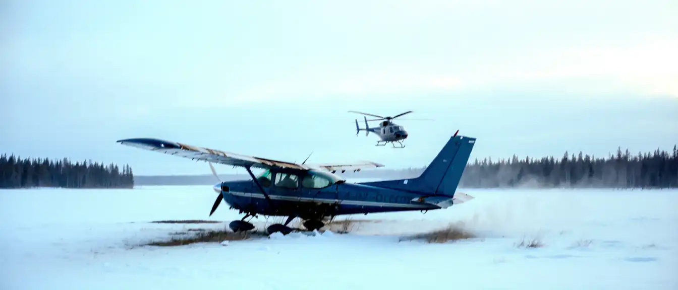 Спасательная операция в Приангарье: экипаж самолета Cessna 182 доставлен в Бодайбо