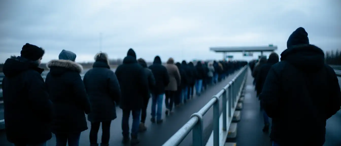 Граница на замке: почему на переходе «Нарва-1» выстраиваются многочасовые очереди