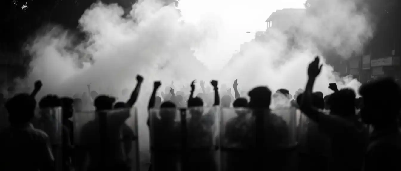 Столичный Нью-Дели в огне: полиция разогнала протесты студентов слезоточивым газом