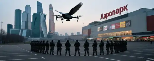 Безопасность под угрозой: дрон совершил вынужденную посадку рядом с ТЦ "Аэропарк" Брянска